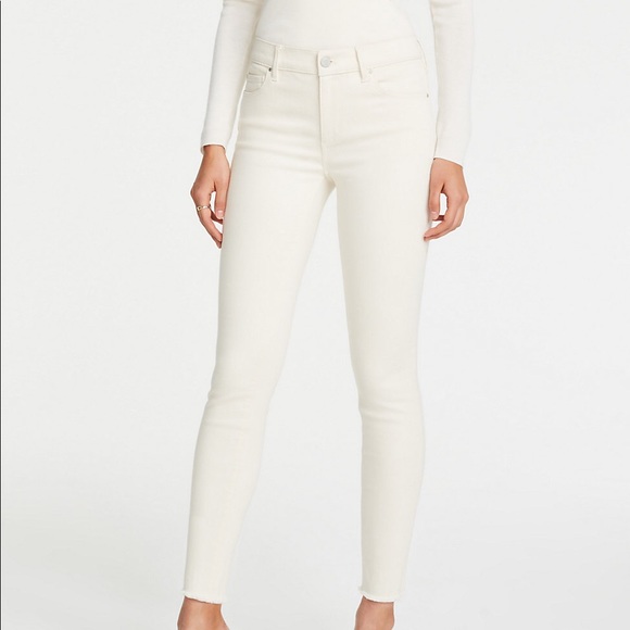 ann taylor white jeans